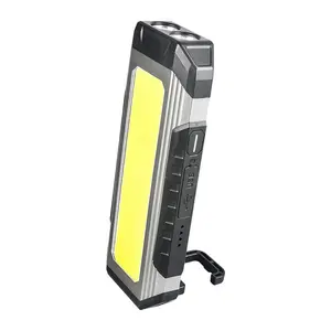BTG 1000 люмен COB светодиодный перезаряжаемый Автомобильный ремонтный рабочий свет с предупреждающим светом и магнитом