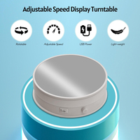 NEUESTE 15cm Spiegel fotografie Plattenspieler-Displayst änder Motorisierter 360-Grad-Drehteller mit einstellbarer Geschwindigkeit