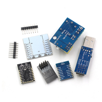Módulo WIFI Inalámbrico Serial ESP8266 Tejiate, Placa de Transferencia ESP01/01S, Adaptador para Breadboard, Programador de Firmware ESP-01 CH340C