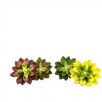 Plante succulente artificielle en plastique, décoration florale, aspect naturel hautement réaliste pour la maison, le bureau, la décoration murale de Noël