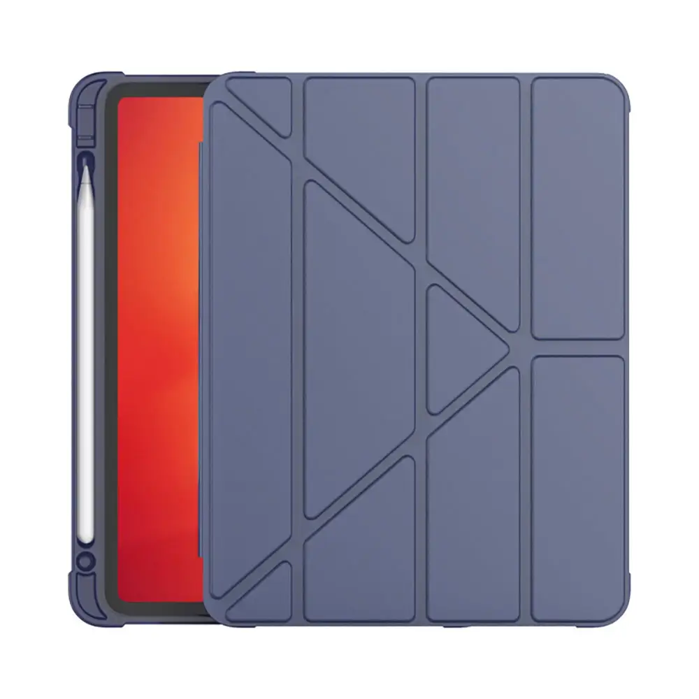Étui pour tablette en cuir Pu pour Ipad Air Pro Mini 13 11 2024 22 21 20 18 Protection d'objectif couleur Pure Simple affaires Pbk185 Laudtec