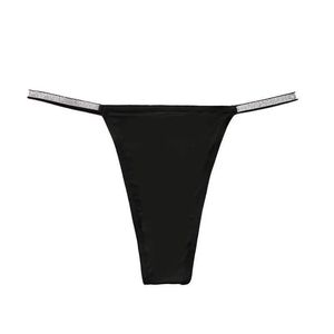 String sexy de style européen et américain pour femmes, t-shirt à fines bretelles taille basse, couleur unie, simple, respirant, sous-vêtements sans couture - Product Image 2