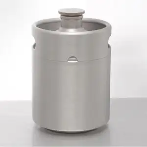 Chai Bia Cách Nhiệt Bằng Thép Không Gỉ Bia Đồng Growler Ngoài Trời 2L 3.5L 8L Bình Chân Không & Bình Giữ Nhiệt Giữ Nước Nóng Lạnh