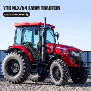 Tracteur agricole chinois de marque YTO NLX754 4x4 80 CV avec moteur diesel, boîte de vitesses, cabine, machines agricoles, petits tracteurs - Product Image 2