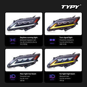 Conjunto de Faros Delanteros Originales TYPY a Precio de Mayoreo para Toyota Camry 7ª Generación 2012-2014, Faros LED Modificados y Mejorados - Product Image 4