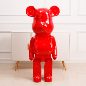 Decoración de sala de estar artesanías de moda <span class=keywords><strong>Bearbrick</strong></span> gran fluido oso piso decoración <span class=keywords><strong>Bearbrick</strong></span> Mall tienda de ropa adorno decorativo - Product Image 3
