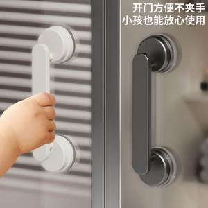 Poignée de porte à ventouse Xinqing GJ-032, barre d'appui antidérapante en ABS pour salle de bain et toilettes, pour porte coulissante en verre - Product Image 3