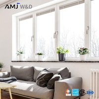 OEM ODM Salıncaklı Çift Camlı Pencereler Su Geçirmez Alüminyum Çerçeveli Su Geçirmez 4 X 3 Kanatlı Pencere Bodrum Deposu için