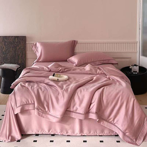 Nouvelle mode drap <span class=keywords><strong>de</strong></span> <span class=keywords><strong>lit</strong></span> 1000 fils 100% coton rose linge <span class=keywords><strong>de</strong></span> <span class=keywords><strong>lit</strong></span> 4 pièces hôtel literie draps ensemble - Product Image 1