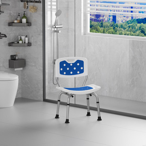 Chaise de douche et de toilette Sentinel 49,5x30x48 cm en alliage d'aluminium pour personnes âgées - Product Image 2