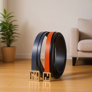 Cintura piatta in PU con fibbia quadrata, larghezza 4 cm, cintura alla moda per donna e uomo - Product Image 2