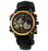 Nuevo Reloj Deportivo Digital SKMEI 2202 de Fábrica al por Mayor, Estilo G, con Luces LED, Cronógrafo Analógico Multifunción para Hombre, 2024