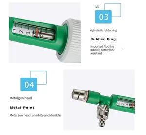 Jeringa ajustable de 0,1-0,5 ml para pollo, conejo, cerdo y oveja, vacunación continua para animales - Product Image 4