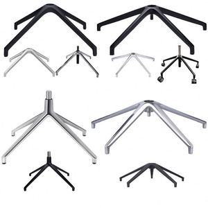 Đen sao ghế cơ sở chân sửa chữa có thể điều chỉnh thang máy khí bảng Patio xoay tàu lượn 5 phần ván ép phụ kiện lenin đồ nội thất cho - Product Image 4