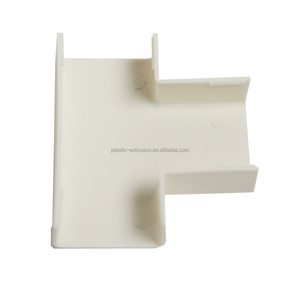 PVC plastic trough tee junction extruded elbow PVC cable trunking elbow for electrical cable conduit PVC fitting