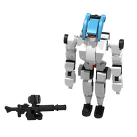 Kit de construction de soldat mecha clown, briques de construction DIY, robot mecha à assembler, blocs de construction éducatifs STEM, jouet d'apprentissage, ensemble de jeu