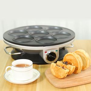 Máquina eléctrica para hacer hamburguesas de huevos asados, pasta de frijoles rojos, máquina para hacer pasteles, horno de crepé Dorayaki, tortitas, bistec, tortilla, sartén EU - Product Image 3