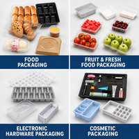 Barquette thermoformée en PET PP de qualité alimentaire, boîte à insert en plastique personnalisée pour l'emballage alimentaire