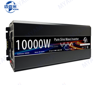 MYAMI Onduleur solaire de voiture à onde sinusoïdale pure hors réseau avec <span class=keywords><strong>chargeur</strong></span> de batterie 10000W puissance de crête DC <span class=keywords><strong>12V</strong></span> 24V 48V à AC <span class=keywords><strong>220V</strong></span> UPS 110V - Product Image 1