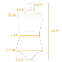 Cintre en fil de fer doré personnalisé pour sous-vêtements, lingerie, maillots de bain et bikinis, pour présentation de vêtements et de lingerie