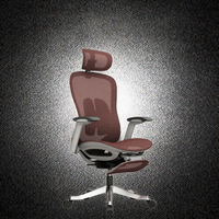 Chaise de bureau ergonomique moderne en tissu nylon, réglable, pivotante, avec support lombaire, dossier haut, grande taille, pour réunions d'affaires, hôpitaux et chambres
