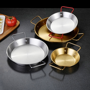 Sartén <span class=keywords><strong>para</strong></span> Paella de Acero Inoxidable con Diseño Coreano <span class=keywords><strong>para</strong></span> Cocinar Mariscos, Fácil de Limpiar y Utensilio de Cocina Duradero - Product Image 3