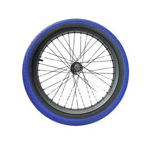 Llanta de aleación de <span class=keywords><strong>aluminio</strong></span> con neumático de color personalizado, juego de ruedas de bicicleta BMX de 20 pulgadas - Product Image 1