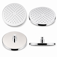 Douche de plafond professionnelle chromée avec support à dégagement rapide sans outil pour la rénovation de salles de bain modernes et la distribution aux revendeurs