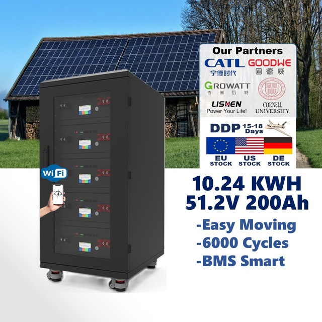 Split Rack Storage Battery IP65 10.24KWh 51.2V 100-240Ah LiFePO4 Home Energy Storage System 6000 Cycles CAN Smart BMS 10-20kW