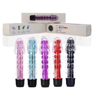 <span class=keywords><strong>Realistico</strong></span> Jelly Dildo potente <span class=keywords><strong>vibratore</strong></span> punto G per le donne stimolatore clitoride massaggio vibrante spinoso in Silicone - Product Image 2