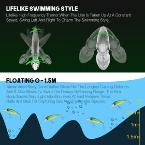 Eau salée Long de Coulée naufrage minnow leurre de <span class=keywords><strong>pêche</strong></span> jigging lure ice bent minnow leurre - Product Image 6