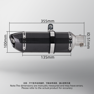 Tubo de Escape Universal para Motocicleta R77, Silenciador Modificado con Db Killer para Honda Pcx 125 150 C650Gt Tmx530 Cb500 R27 - Product Image 2