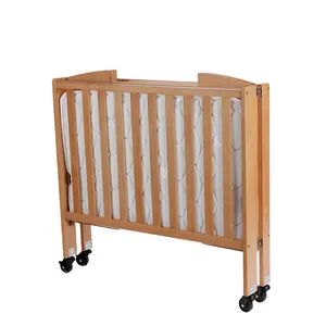 Hot selling newborn soft luxury royal foldable baby crib wooden for hotel room