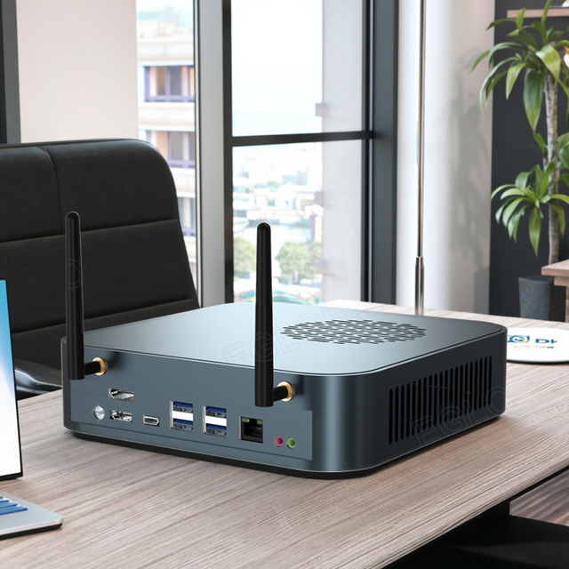 Ryzen7 4800h Mini Desktop PC NUC Low Power Octa Core 4K DP Type-C WiFi6 BT5.1 New Gaming DDR4 Mini PC Ryzen Desketops