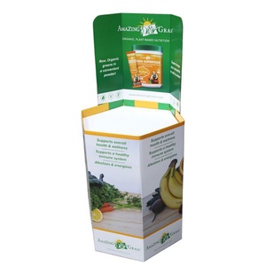 อุปกรณ์โฆษณาสำหรับร้านค้าปลีก ชั้นวางสินค้าแบบตั้งพื้น วัสดุกระดาษแข็ง สามารถวางซ้อนกันได้ สำหรับชั้นวางสินค้าในร้านค้าเพื่อการส่งเสริมการขาย - Product Image 5