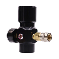 Régulateur basse pression HPA Airsofta Mini régulateur de CO2 pression de sortie 0-200psi avec coupleur US Foster jauge 300PSI