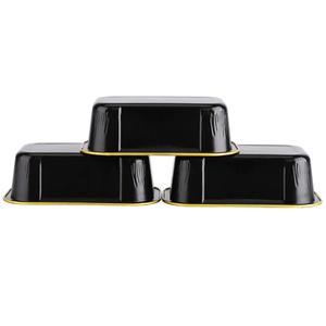 Vaso Rectangular de Papel de Aluminio de 6 Oz, Vaso de Papel de Aluminio Colorido, Recipiente de Papel de Aluminio Reciclable para Postres con Tapa de PET - Product Image 3