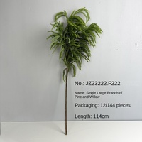 Plante suspendue en pin de Norfolk vert, en caoutchouc souple, enveloppée à la main – Décoration durable pour Noël et mariages