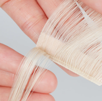 Extensions de cheveux humains bruns lisses à bandes adhésives, non traitées, vietnamiennes, brutes, avec cuticules alignées, pour vente en gros