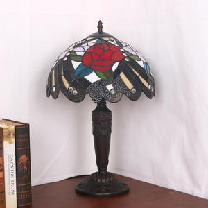 Lámparas de Mesa Retro Europeas para Dormitorio, Diseño Creativo de Rosa de Doble Color para Sala de Estar, Estudio, Barra, Suministro Directo de Fábrica - Product Image 4