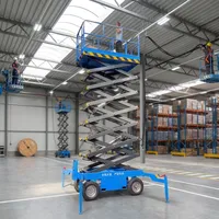 Plateforme élévatrice à ciseaux semi-automatique de 8m à 18m, plateformes de travail aérien à vendre