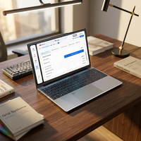 Ordinateur portable de traduction IA 15,6 pouces Intel Core i3 12e génération 16 Go 512 Go SSD – Traducteur linguistique en temps réel pour les voyages d'affaires