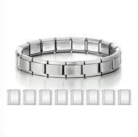 Bracelet à maillons classiques italiens en acier inoxydable poli miroir Gaovo 9 mm, chaîne de 18 cm pour hommes et femmes, usage quotidien