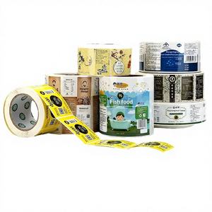 Autocollants en papier kraft imperméable avec estampage à chaud et bronzage, motif Dragon Argenté Brillant, pour shampoing, lessive et climatiseur - Product Image 1