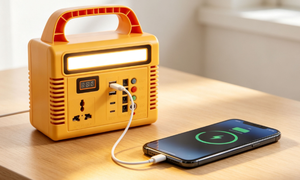 Portable Power Station <b>Generator</b> 220V Battery Backup Power Supply with USB AC LED <b>Solar</b> Input for Outdoor Emergency Use - Product Image 3
