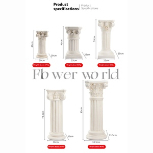 Hiện đại bằng đá cẩm thạch trắng cột Roman cho vườn rắn trụ cột trên bán - Product Image 6