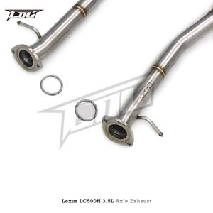 Échappement arrière d'essieu <span class=keywords><strong>BSK</strong></span> Valvetronic pour Lexus LC500 LC500H 3.5L 2016-2021 système d'échappement de tuyau d'acier inoxydable de voiture de course d'évasion - Product Image 2