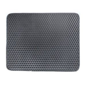 Commercio all'ingrosso Bilateral Hook Loop Cat wc tappetino impermeabile EVA con materiale in Silicone grande Anti-asporto lettiera <span class=keywords><strong>per</strong></span> <span class=keywords><strong>gatti</strong></span> - Product Image 5