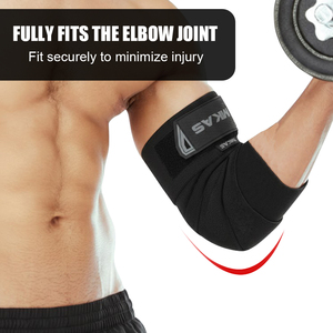 Soporte <span class=keywords><strong>de</strong></span> <span class=keywords><strong>Codo</strong></span> Transpirable y Ligero MKAS al por Mayor con Envoltura Elástica <span class=keywords><strong>de</strong></span> Compresión Ajustable para Levantamiento <span class=keywords><strong>de</strong></span> Pesas y Powerlifting - Product Image 3