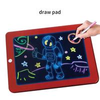 Tableau d'écriture de dessin à LED 3D Planche à dessin à lumière magique avec stylo de couleur